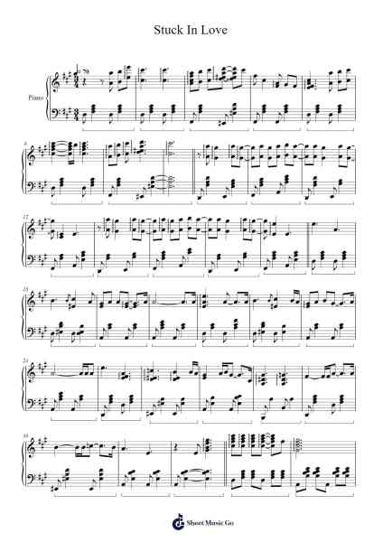 Stuck In Love Sheet Music by 김경희 (Kim Kyung Hee)-Arr.Seac