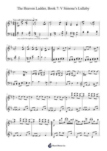Simone's Lullaby Sheet Music by Terry Riley-Arr.Chloekeats