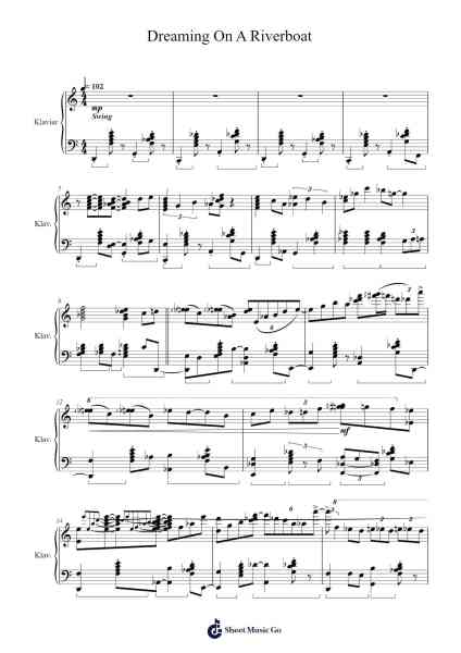 Dreaming On A Riverboat Sheet Music by Timreg Charmoll-Arr.Strongbrow Raestowe