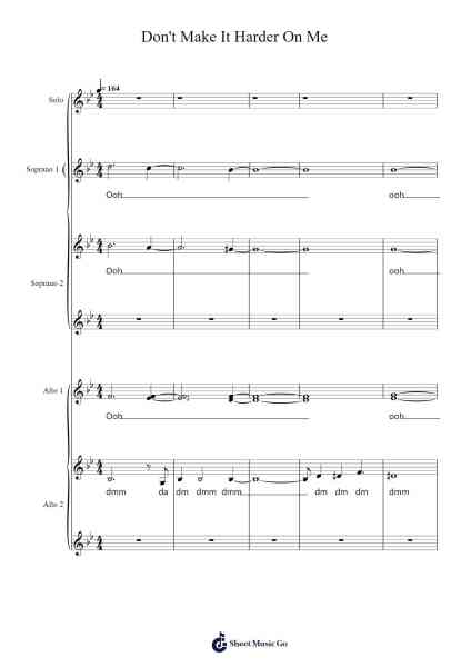 Don't Make It Harder On Me Sheet Music by Chloe x Halle-Arr.Croftsdwight Rhyspiers