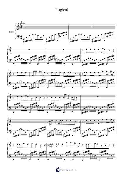 Logical Sheet Music by Olivia Rodrigo-Arr.Bardries Popelroy