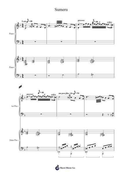 Sumeru Sheet Music by Yu-Peng Chen-Arr.Prupert Cookegram