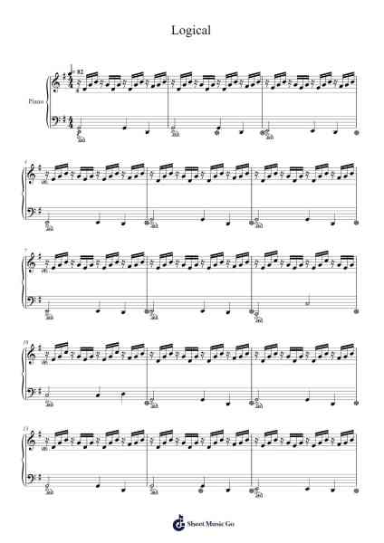 Logical Sheet Music by Olivia Rodrigo-Arr.Feleste Johnren