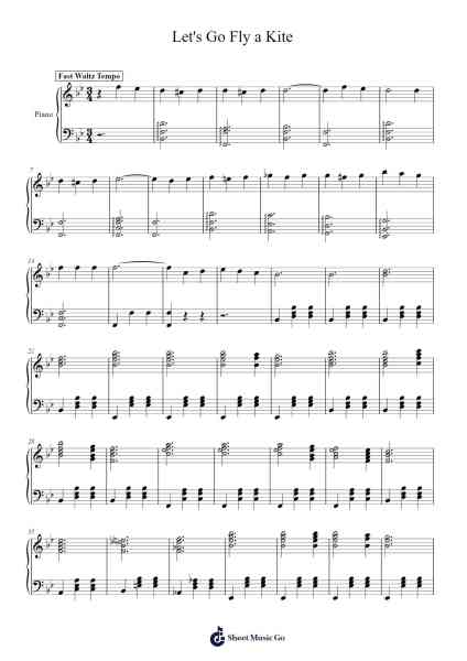 Let's Go Fly a Kite Sheet Music by Misc Children-Arr.Launor