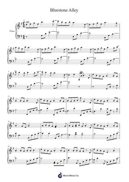 Bluestone Alley Sheet Music by undefined-Arr.Stilfey Fitznise