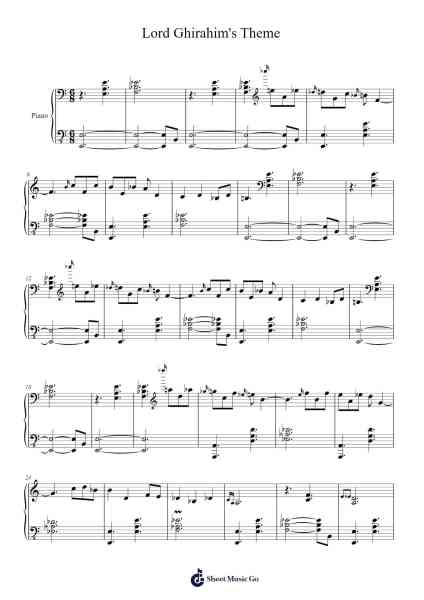 Lord Ghirahim's Theme Sheet Music by Koji Kondo-Arr.Hason