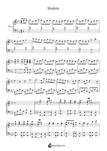 Modern Sheet Music by Kevin Manthei-Arr.Stelbush Freglas
