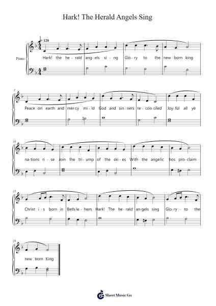 Hark! The Herald Angels Sing Notenblatt von Felix Mendelssohn-Arr.Ogreen Belker