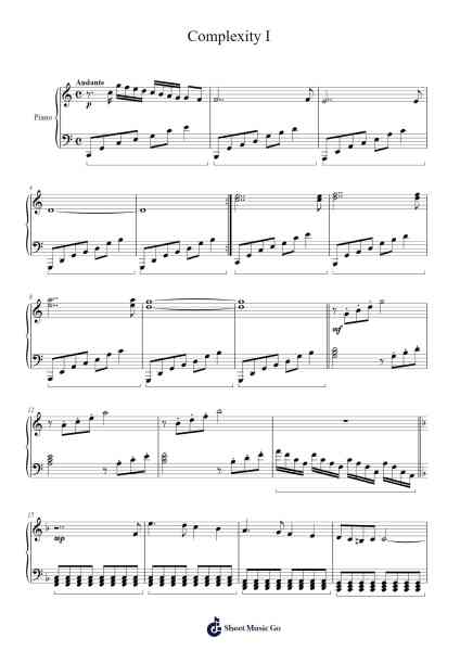 Complexity I Sheet Music by Vessie Alδakou-Arr.Thoclare