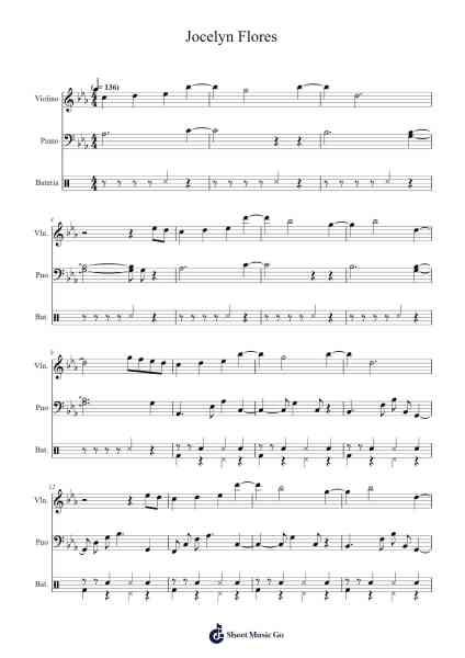 Jocelyn Flores Sheet Music by XXXTENTACION-Arr.Virgreg