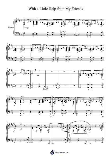 With a Little Help from My Friends Sheet Music by Unknown-Arr.Taters Jonkyle