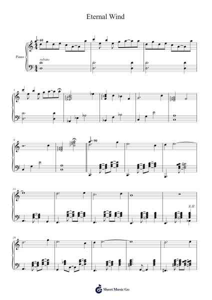 Eternal Wind Sheet Music by Nobuo Uematsu-Arr.Trutor Hubno