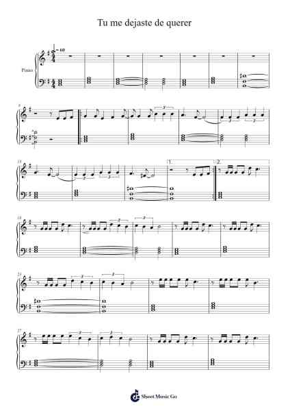 Tu me dejaste de querer Sheet Music by C. Tangana-Arr.Kyleret Earlkyle
