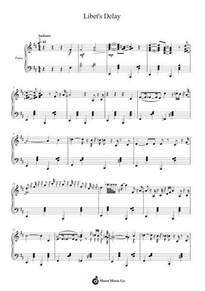 Libet's Delay Sheet Music by The Caretaker-Arr.Sodwight