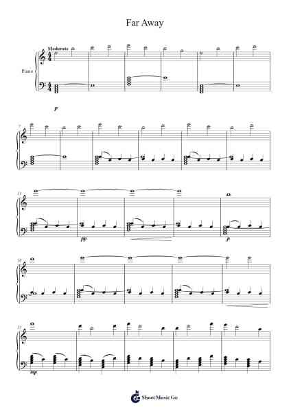 Far Away Sheet Music by undefined-Arr.Wilheldad Carqe