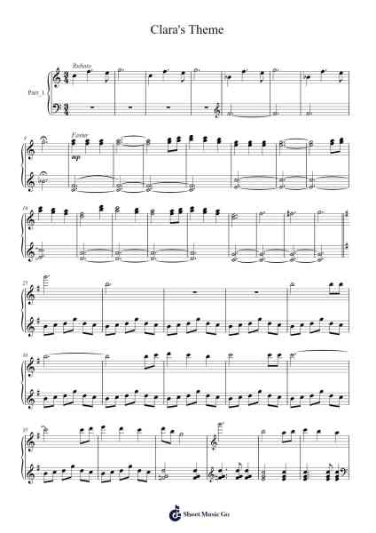 Clara's Theme Sheet Music by Murray Gold-Arr.Bloorvogt