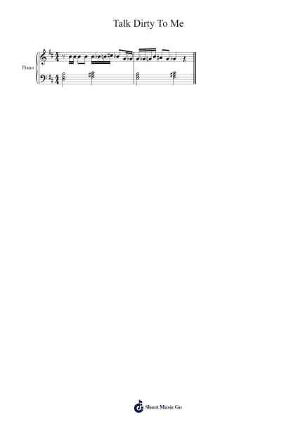 Talk Dirty To Me Sheet Music by Jason Derulo-Arr.Hulthan