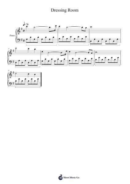 Dressing Room - HS2 Sheet Music by Hayjoyce-Arr.Tifliz