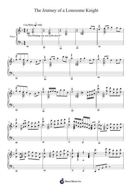 The Journey of a Lonesome Knight (Original) Sheet Music by Northtia Gorgale-Arr.Blantiane Hobrob