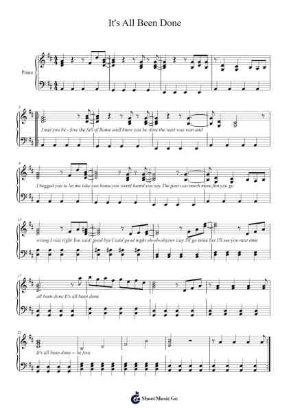 It's All Been Done Sheet Music by Barenaked Ladies-Arr.Greenlew