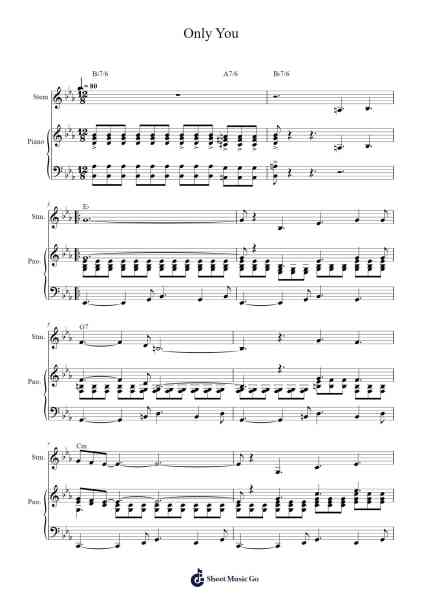 Only You Sheet Music by The Platters-Arr.Latbel Conler