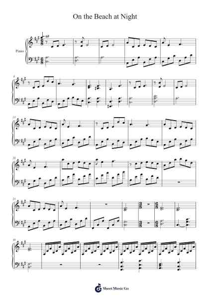 Starbound: On the Beach at Night Sheet Music by undefined-Arr.Deanlay Dulsnow
