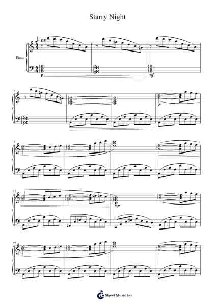 Starry Night Sheet Music by Mamamoo-Arr.Mewood Teries