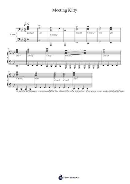 Meeting Kitty Sheet Music by Ludwig Göransson-Arr.Yetleif Clecott