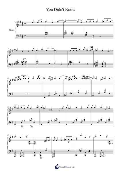 You Didn't Know Sheet Music by Hazbin Hotel-Arr.Trollstal