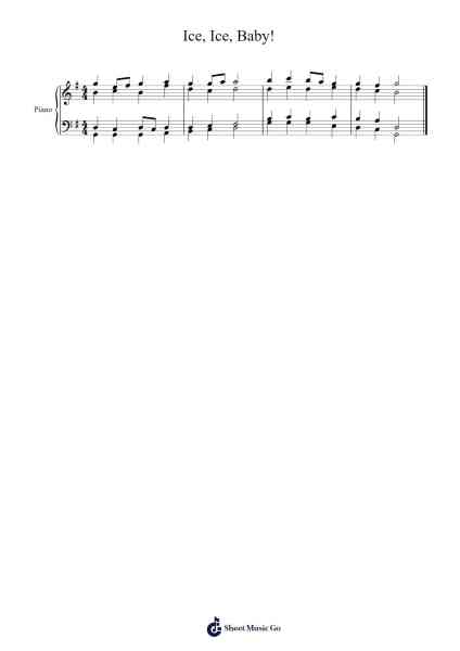 Ice, Ice, Baby! Sheet Music by Vanilla Ice-Arr.Quinliet