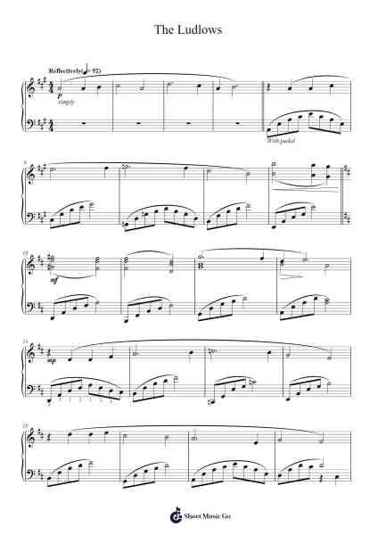 The Ludlows from Legends of the Fall Musica per pianoforte di James Horner - Arr.Sijeff