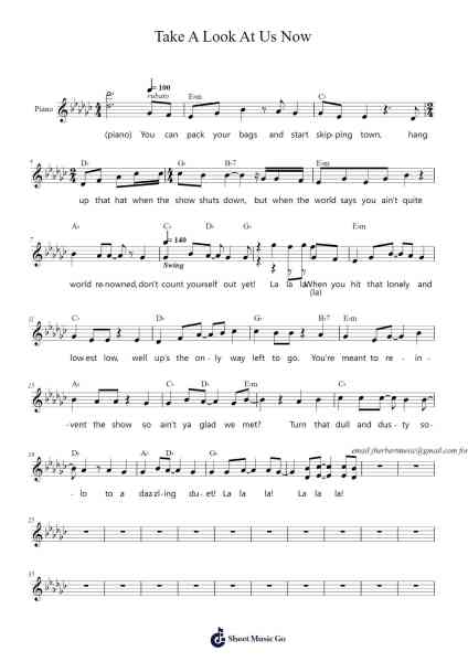 Take A Look At Us Now Sheet Music by Benj Pasek/Justin Paul-Arr.Keatsshua Beareade