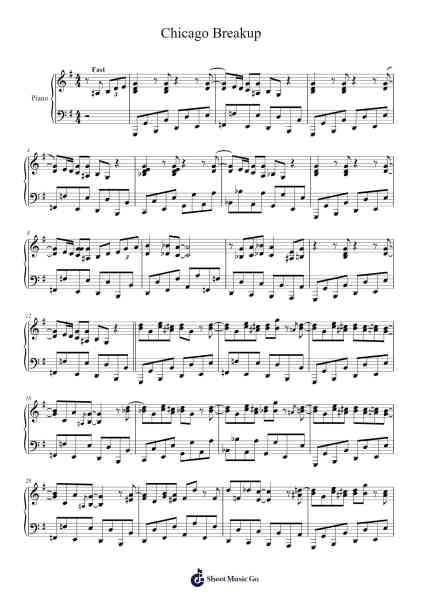 Chicago Breakup Sheet Music by Maceo Merriweather-Arr.Toutpeg