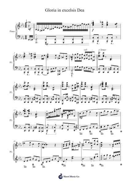 Gloria in excelsis Dea Sheet Music by Xaki-Arr.Kimbach Bloornorth