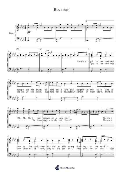 Rockstar Sheet Music by A Great Big World-Arr.Matlas