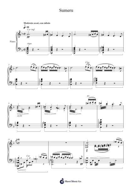 Sumeru Sheet Music by Yu-Peng Chen-Arr.Tomholt Sharpvans