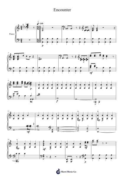 Encounter Sheet Music by Rent-Arr.Womeo Sharpjoe
