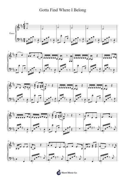Gotta Find Where I Belong Sheet Music by Milo Manheim/Meg Donnelly-Arr.Colbard Ramsdick