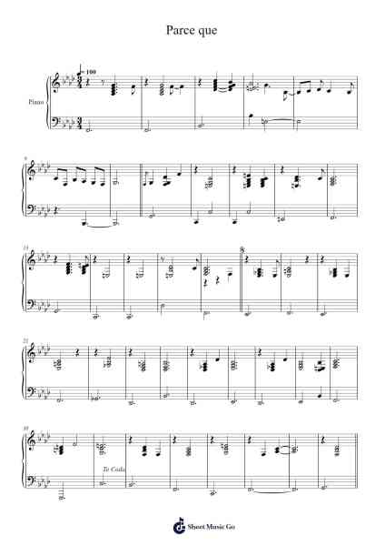 Parce que Sheet Music by Charles Aznavour-Arr.Hulstone Lilsper
