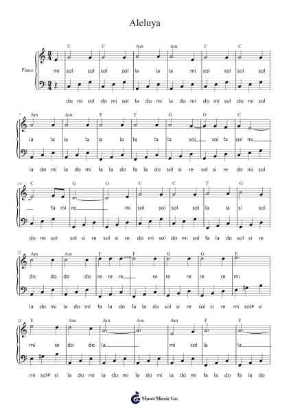 Aleluya Sheet Music by Leonard Cohen-Arr.Paygill Noaho'neil