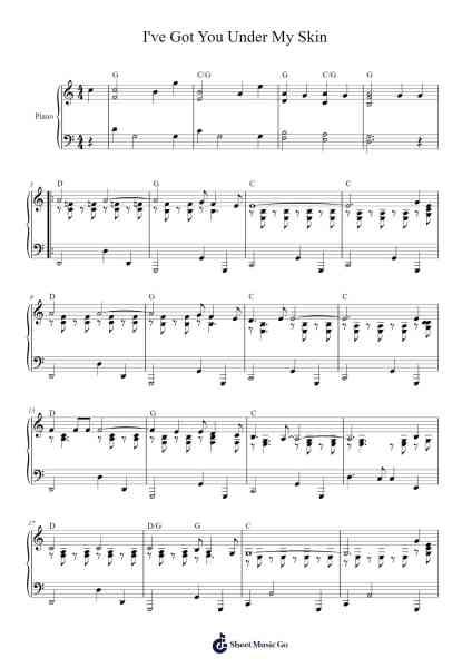 I've Got You Under My Skin Sheet Music by Cole Porter-Arr.Megreau Readeries