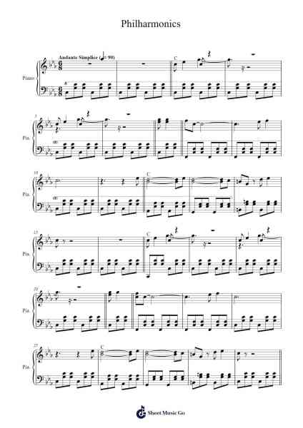 Philharmonics Sheet Music by Agnes Obel-Arr.Joanvieve