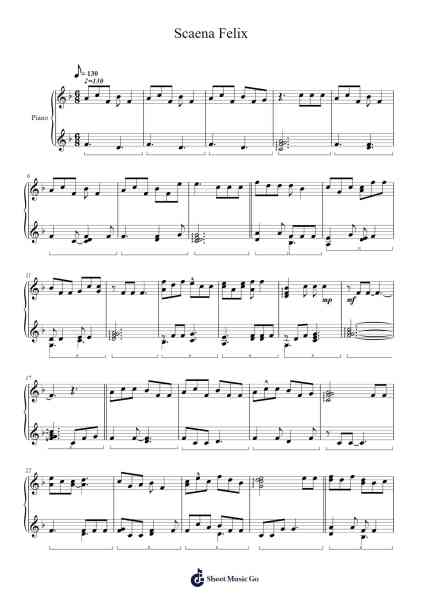 Scaena Felix Sheet Music by Musashi.H-Arr.Waygrid