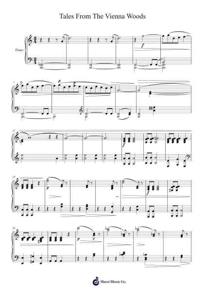 Tales from the Vienna Woods, Op. 325 Sheet Music by Johann Strauss Jr.-Arr.Westier Haylay