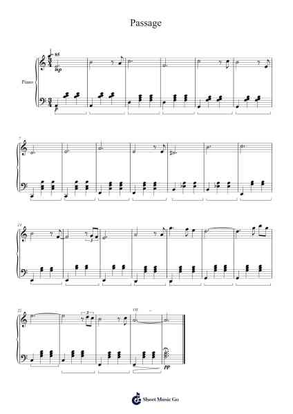 Passage Sheet Music by Toshifumi Hinata/matsuii-Arr.Foxbroad Wilsey