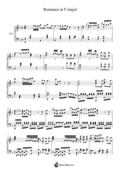 Romance in F Major, Op. 50 Sheet Music by Ludwig van Beethoven-Arr.Prittlay