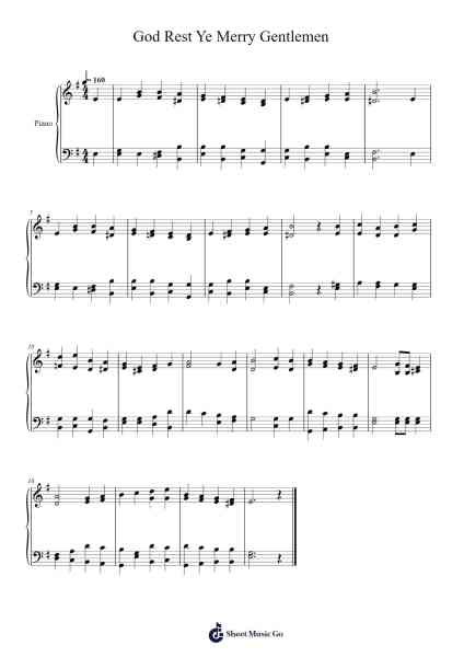 God Rest Ye Merry Gentlemen Sheet Music by Misc Christmas-Arr.Jerhue