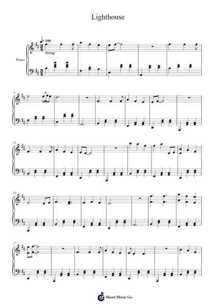 Lighthouse Sheet Music by The Hush Sound-Arr.Hearstlynch