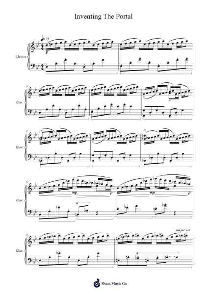 Inventing The Portal Sheet Music by Two Steps From Hell-Arr.Brucefe Payjim