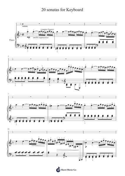 Sonata in D Minor Sheet Music by Domenico Cimarosa-Arr.Hewgy Fowearl
